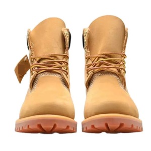 2024 LVES, роскошные мужские желтые ботинки, Новые повседневные мартинсы среднего размера с высоким верхом, альпинистские зимние рабочие ботинки - Product Image 5