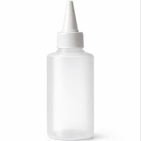 Bouteilles en plastique PET jetables de 50 ml avec bouchon à vis, estampage à chaud pour aliments pour bébés et échantillons de chocolat