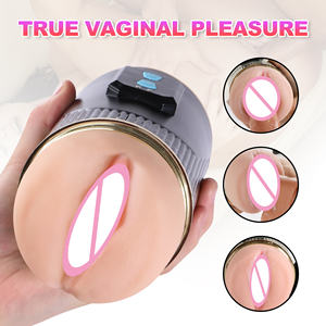 Premium Automatischer Realistischer Vagina-Masturbator für Männer Freihändig Silikon-Pussy Sexspielzeug Masturbationshilfe Vibrator - Product Image 5