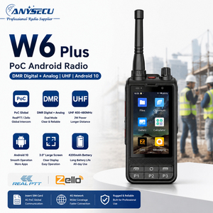 Radio bidirectionnelle portable Anysecu W6PLUS DMR UHF 400-480 MHz Android 10 POC 4G IP68 résistante à la poussière et à l'eau - Product Image 2