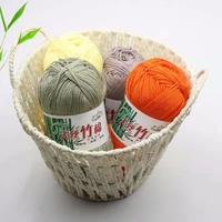Recycled Imported Designer Crochet Yarn Hand Knitting Cotton Bamboo Yarn for Gloves