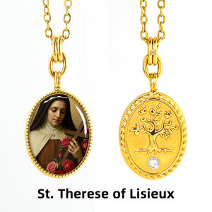 GIVELUCK - Colgante de Santa Teresita de Lisieux, Recuerdo Turístico de Zonas Escénicas Religiosas, Venta al por Mayor para Eventos y Festivales - Product Image 6