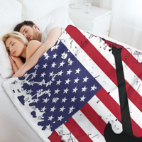 Lunaire patriotique drapeau américain jeter couverture UV imprimé drapeau National américain pour canapé canapé lit 4 juillet militaire vétéran cadeau