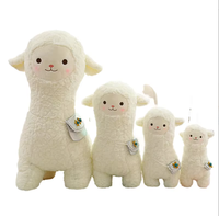 Boneka Domba Unta Alpaka Lucu, Mainan Boneka Lembut Kawaii Kartun, Isian Kapas PP, Hadiah untuk Anak Perempuan, ODM Dapat Disesuaikan