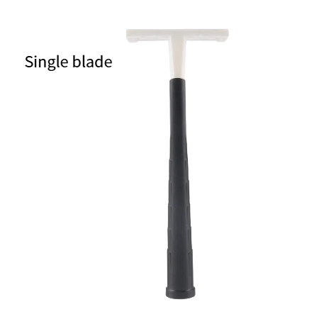Classic Style Black Plastic Handle Single Blade Razor Male Disposable ...