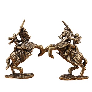 Figurine de chevalière européenne en laiton, miniature artisanale, statue décorative, jouet - Product Image 5
