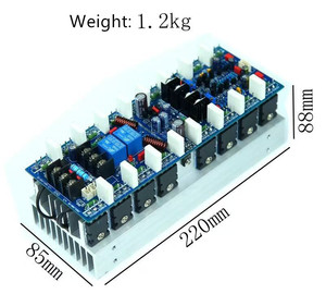 Amplificador de Potencia Profesional de Alta Potencia <span class=keywords><strong>P</strong></span>-AB600W 16 Transistores 5200 <span class=keywords><strong>Y</strong></span> 1943 AB400 (600W+600W) 1200W para DJ - Product Image 5