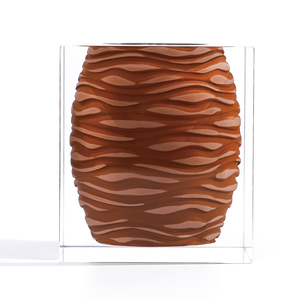 Jarrón de acrílico de cerámica mate de arcilla Retro <span class=keywords><strong>Jarron</strong></span> decorativo de mesa de arte de estilo antiguo para decoración del hogar - Product Image 2