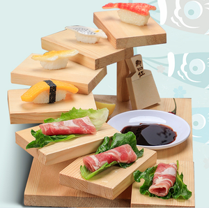 Caja de comida de madera Sashimi japonés Caja de madera de mantenimiento fresco Tienda de comida extra grande para llevar Caja de <span class=keywords><strong>sushi</strong></span> Rectangular con tapa - Product Image 3