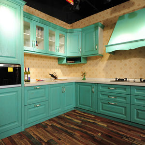 현대 미국식 주방 가구 캐비닛 맞춤 디자인 나무 맞춤 색상 소형 쉐이커 캐비닛 주방 캐비닛 제조업체 - Product Image 6