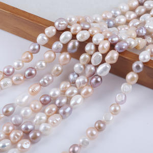 Perles d'eau douce naturelles faites à la main, Zhuji, DIY, bijoux, 10-11 mm, baroque, deux côtés, trou droit, couleur légère mélangée, perles en vrac - Product Image 5