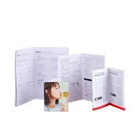Manuel d'instructions imprimé offset sur papier couché, 4 volets, 5 pages, en chinois et en anglais, noir et blanc, petit format