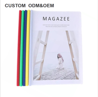Dossiers de présentation en plastique transparent A4 pour couverture de rapport, classeur de documents en PP