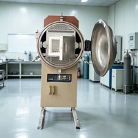 Four à vide à l'argon 1200°C pour laboratoire avec chambre en fibre céramique