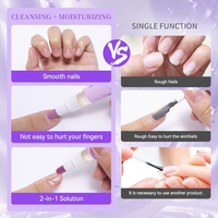 Huile pour les ongles parfumée à la rose et à la lavande, 2 ml, pour hydrater, renforcer, éclaircir, soin des ongles, stylo, dissolvant pour cuticules, pousse-cuticules en céramique