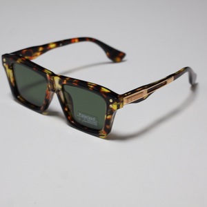 Lunettes de soleil polarisées carrées ZS-98502P pour hommes, monture en plastique noir et métal, verres TAC UV400, type 3, pare-soleil - Product Image 2