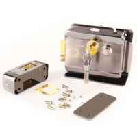 Serrure électrique en alliage d'aluminium Serrure d'accès de porte 12V pour sonnette vidéo Téléphone Sonnette de porte Système d'interphone domestique