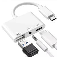 Adaptador USB 3.1 Tipo C 3 en 1 de Alta Calidad: Carga, Audio Jack de 3.5mm y Adaptador para Auriculares USB, Estación de Conexión USB-C