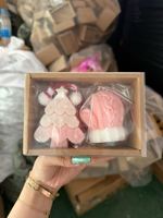 Handgefertigte Schneestiefel-förmige Aroma-Sojawachskerze Kreative Niedliche Duftkerzen Heimdekoration Weihnachtsgeschenk