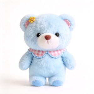 Nuovo Design Orsetto Blu di Peluche Personalizzato, Simpatico Orsetto Animale di Peluche, Orsetto Blu di Peluche all'Ingrosso - Product Image 3