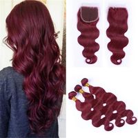 Extensions de cheveux humains de qualité 12A, couleur naturelle, cheveux vierges brésiliens, tissage lisse, extensions de cheveux bordeaux, 100g