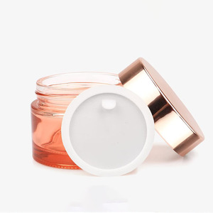 Crème pour les yeux, le corps et le visage, cosmétiques écologiques de luxe, rose gold, 50 g, pot en verre à large ouverture - Product Image 3