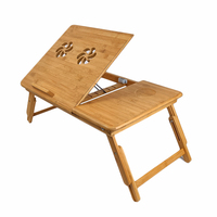 WDF – support Vertical pour ordinateur portable, support de table pour ordinateur portable, bureau en bambou, table en bois pour ordinateur portable avec pieds