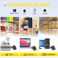 Escáner de Código de Barras Inalámbrico Xincode, Lector de Códigos de Barras Láser con Cable, Escáner USB 1D para Logística Express M-3100