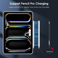 Coque arrière rigide en acrylique transparent pour iPad Pro 11 pouces (M4) 2024 (5e génération)