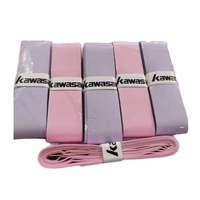Kawasaki Adhésif Raquette De Badminton Grip 0.7mm Pu EVA Matériel 001 Over Grip Pu EVA Matériel De Haute Qualité Logo Personnalisé