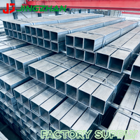 Tuyaux carrés en acier galvanisé, directement de l'usine, pour la construction de supports au sol et systèmes de support de structure pour fermes solaires photovoltaïques