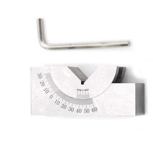 AP25 AP30 <span class=keywords><strong>AP46</strong></span> Medidor de ángulo ajustable V Bloque 0 a 90 grados Micro calibres ajustables Herramientas de medición Gage - Product Image 2