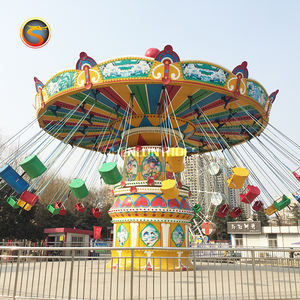 Chaise volante pour enfants pour parc d'attractions en plein air Construction durable en fibre de verre et en acier - Product Image 6