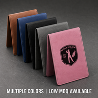 Feuilles de similicuir rose Laser, supports de cartes de Golf vierges gravés au Laser