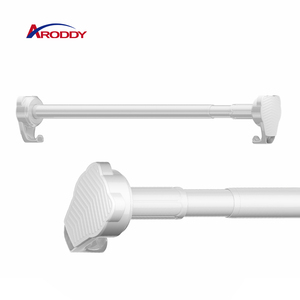 ARODDY Barre en acier au carbone robuste de 1,6 à 2,5 m, conception brevetée à faible taux de défauts, pour séparateurs de pièce avec tringles à rideaux à crochet - Product Image 1