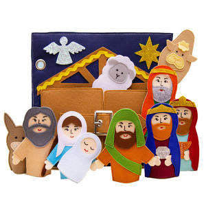 Vente en gros d'usine Livre d'activités silencieux en feutre <span class=keywords><strong>Histoire</strong></span> de la Nativité 1-6 ans Cadeau unisexe Jouets Montessori Développant l'intelligence Personnalisé - Product Image 1