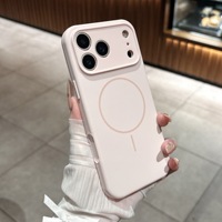 Coque de téléphone en silicone liquide pour iPhone 18 17 16 15 14 13 Pro Max Air Plus, compatible avec la charge magnétique sans fil, coque souple