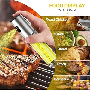 Juego de Pulverizador de Aceite de Oliva Multifuncional de 100 ml para Cocina con Cepillo y Embudo, Botella de Vidrio de 100 ml para Rociar Aceite al Cocinar - Product Image 2
