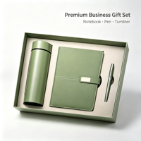 Coffret Cadeau Promotionnel Exécutif de Luxe pour le Nouvel An : Tasse Isotherme en Acier Inoxydable Imprimée par Transfert Thermique et Carnet