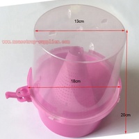 Piège à mouches des fruits en plastique transparent rose pour l'extérieur, avec phéromone, à suspendre, pour toutes les saisons