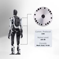 Réducteur de boîte de vitesses ZBDynamiX, actionneur robotique à entraînement harmonique avec moteur à engrenages BLDC 48V pour robot IA intelligent ou robot humanoïde