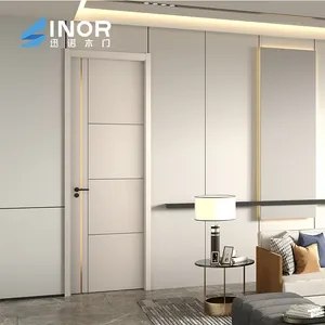 La decorazione interna dell'isolamento acustico porta interna moderna in legno dal design moderno per la stanza