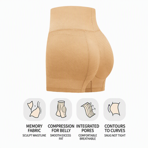 Culotte gainante sans couture pour femme, effet lifting des fesses, ultra-fine, entrejambe en soie, maintien ferme, respirante, en nylon doux - Product Image 1