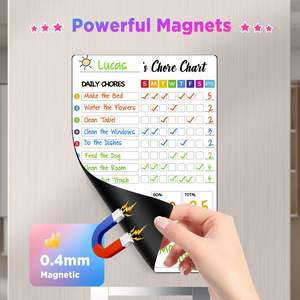 Pizarra Blanca Reutilizable con Imán para Niños, Adolescentes y Adultos, Tabla de Responsabilidades para Refrigerador - Product Image 3
