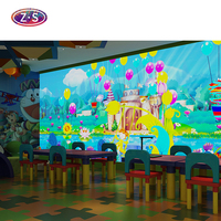 Jeu éducatif interactif de dessin en réalité augmentée (RA) avec projection interactive pour parcs d'attractions et aires de jeux pour enfants