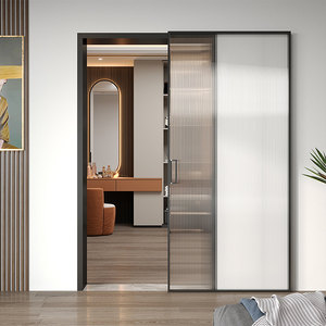 <span class=keywords><strong>Puerta</strong></span> Fantasma con Riel Invisible de Aleación de Aluminio, Diseño Postmoderno, <span class=keywords><strong>Puerta</strong></span> <span class=keywords><strong>Corredera</strong></span> Ultraestrecha sin Riel para Cocina - Product Image 4