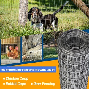 Yuking 1/2"x1/2" Iron Welded Square Hole Cage Wire Poultry Netting PVC Coated Welded Wire <b>Mesh</b> for Animal Fencing - Product Image 5
