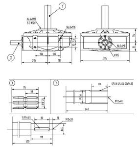 Ep Ep Oem Bibo Agricultural 154 Series 26hp Gearbox for Shredder 7.75 1 Agricultural 154 Series 26hp Gearbox for Shredder Oem - Product Image 2