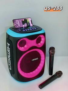 Kimiso QS-288ซับวูฟเฟอร์แบบพกพา8นิ้ว, ลำโพงปาร์ตี้ Kara ไมโครโฟนคู่สื่อสารบลูทูธไฟฟ้ากระแสตรง - Product Image 5