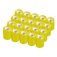 Ruban adhésif BOPP transparent simple face de 3/4 pouces pour papeterie, adhésif acrylique haute viscosité, idéal pour sacs - Vente en gros